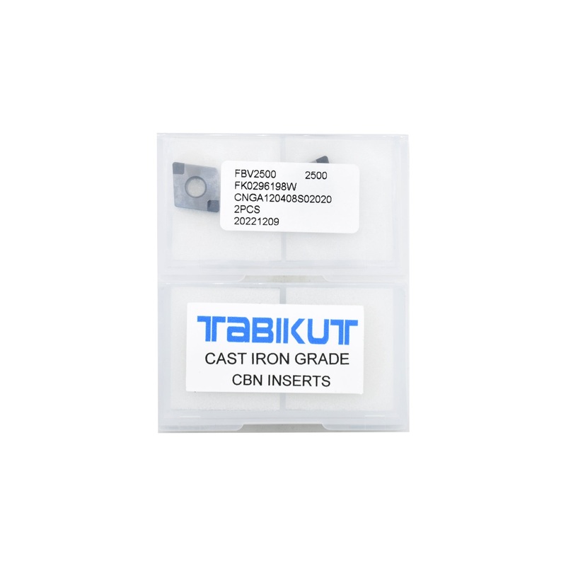 CBN CNGA120408 for cast iron machining pack of 2 inserts