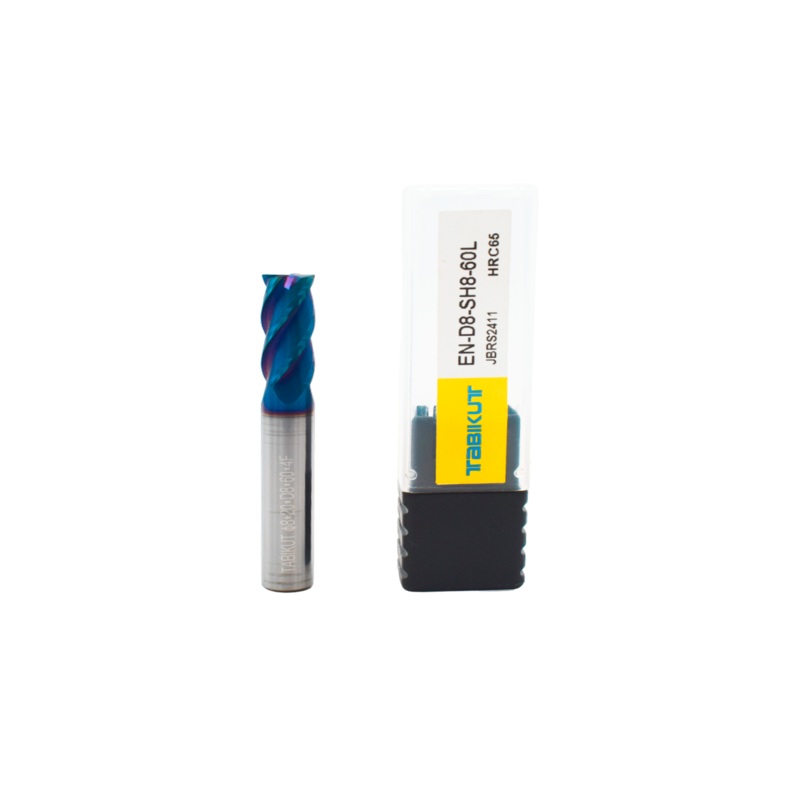 8 mm Carbide Endmill 65 HRC 4 Flutes LONG PACK OF 1