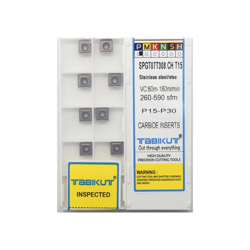 SPGT07T308 CH T15 drilling insert for ss and steel grade pack of 10