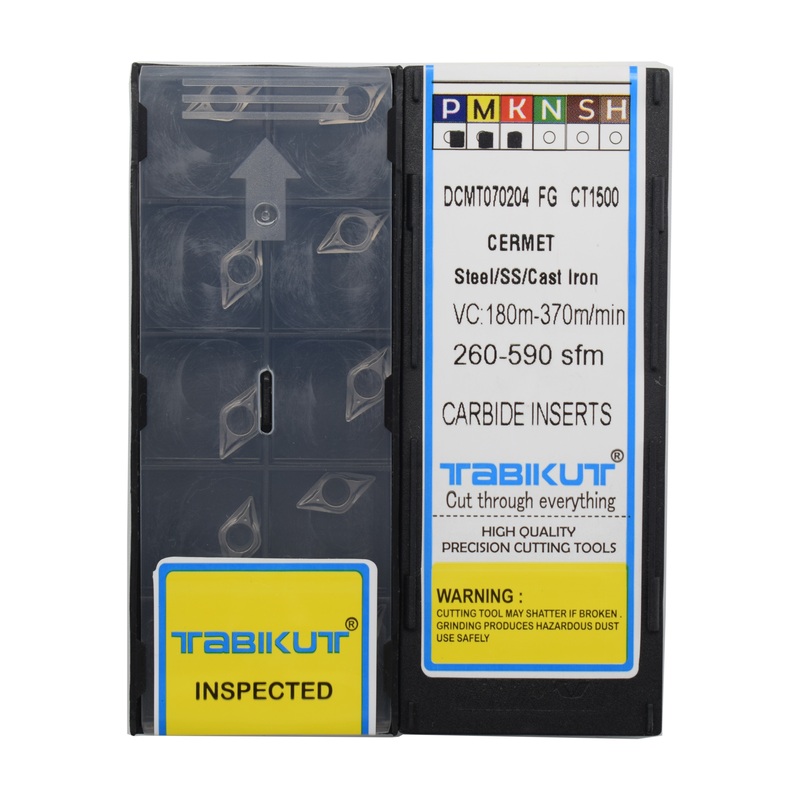 DCMT070204 FG CT1500 Cermet insert pack of 10