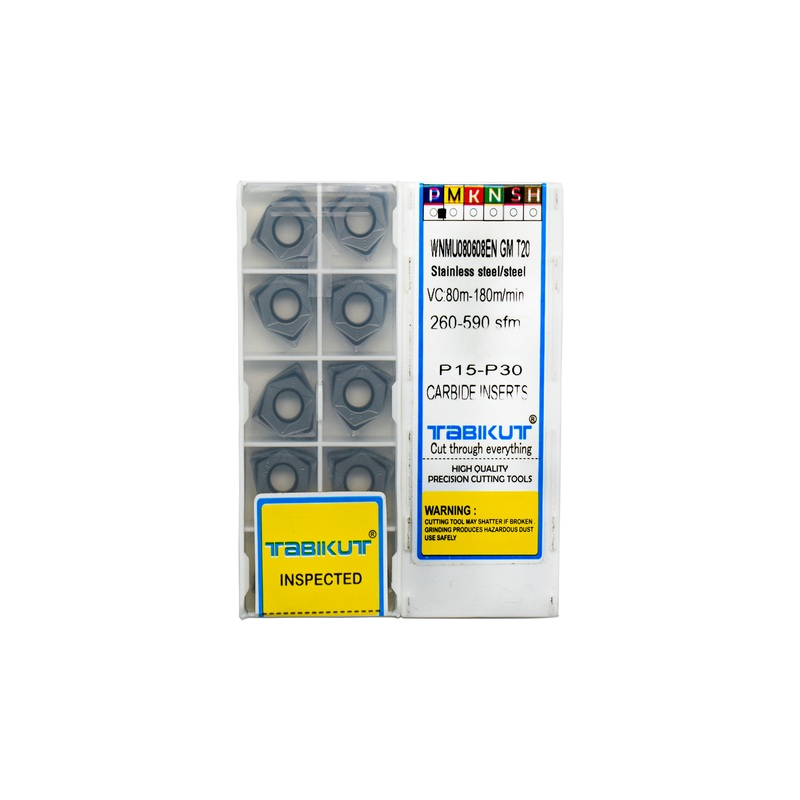 WNMU080608 ENGM T20 Carbide Insert For Steel And SS Pack Of 10