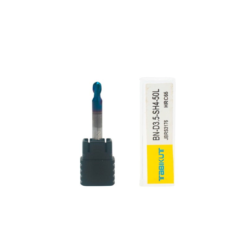 3.5 mm Carbide ballnose 65 HRC 2 Flutes PACK OF 1