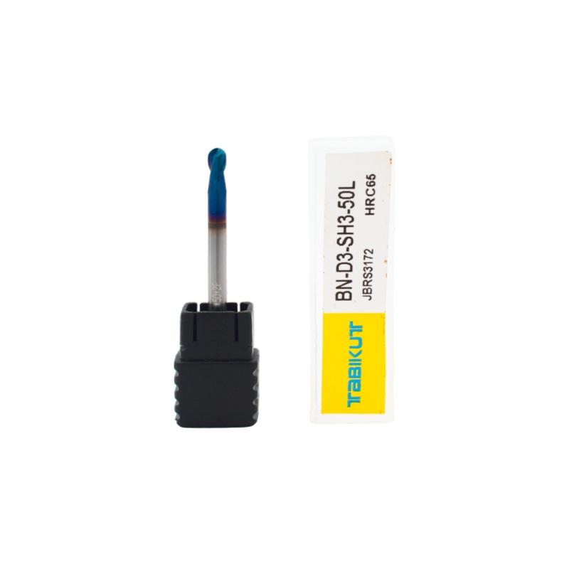 3 mm Carbide ballnose 65 HRC 2 Flutes PACK OF 1