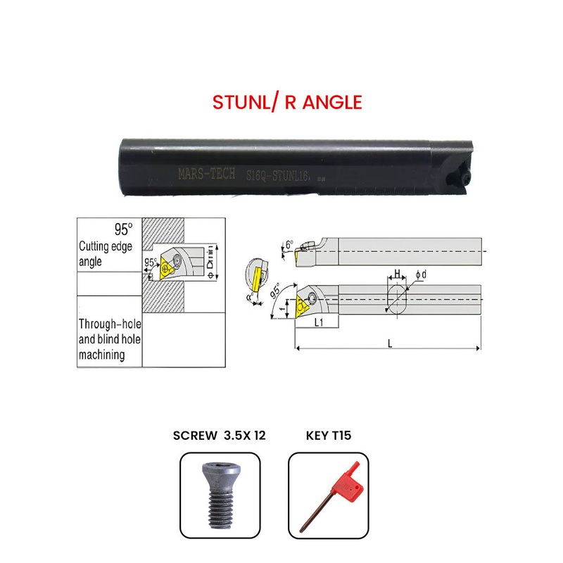 stunl boring bar TNMG16 Boring Bar dia 16/20 pack of 1