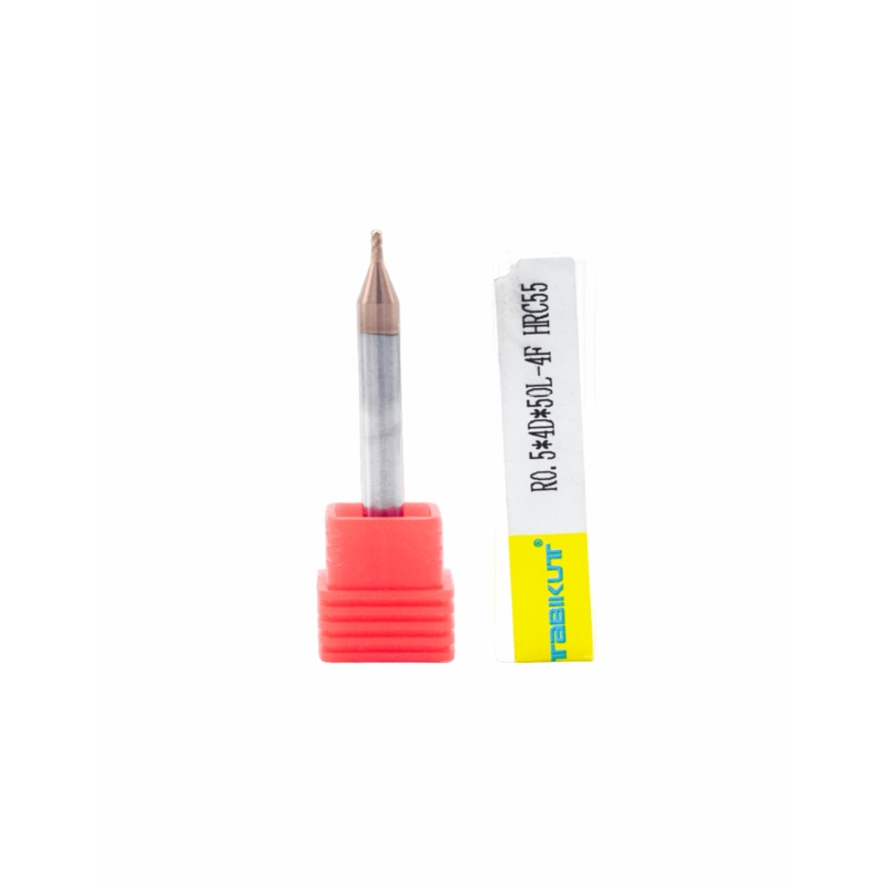 1 mm 4 flute Ballnose 55 hrc pack of 1