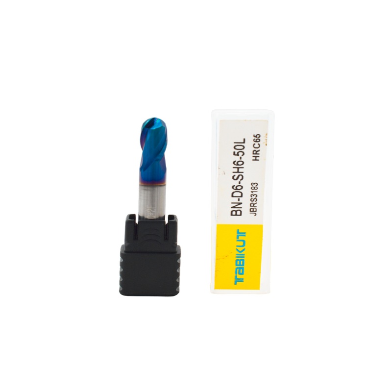 6 mm Carbide ballnose 65 HRC 2 Flutes PACK OF 1