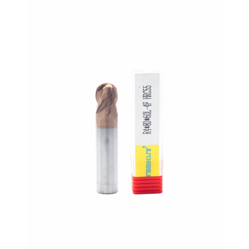 8 mm 4 flute Ballnose 55 hrc pack of 1