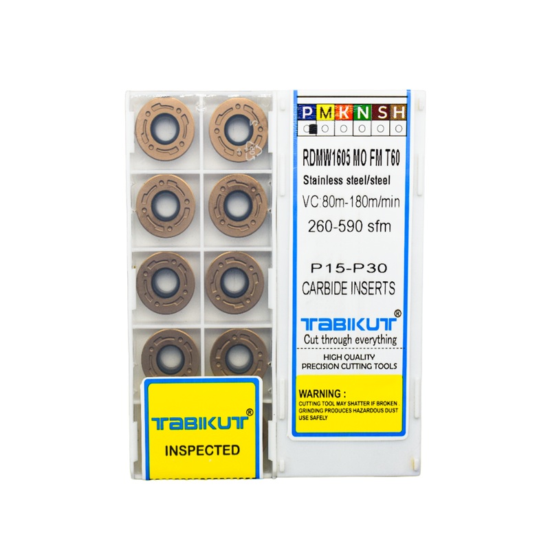 RDMW1605 Tabikut Carbide insert R8 pack of 10 for T60 grade pack of 10