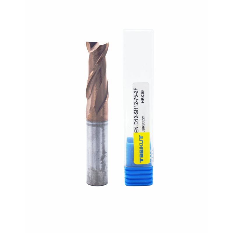 12 MM 2 flute cutter in 12 mm shank 45/55 hrc pack of 1