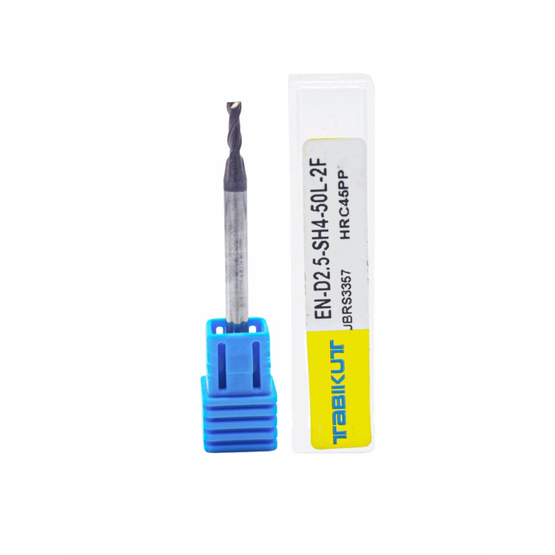 2.5 MM 2 flute cutter 45 hrc pack of 2