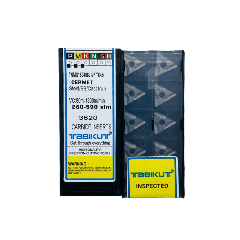 TNMG160408 R/L VF TK45 Cermet insert for finishing pack of 10