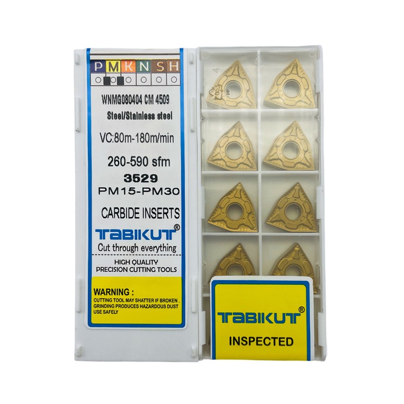 WNMG080404 -0.4 RADIUS Chipbreaker Insert Steel Grade Of Tabikut Pack Of 10