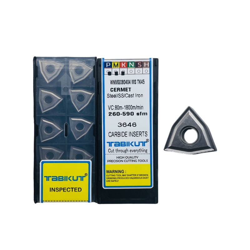 WNMG080404/8/12 MS Profile TK45 Cermet insert for finishing pack of 10