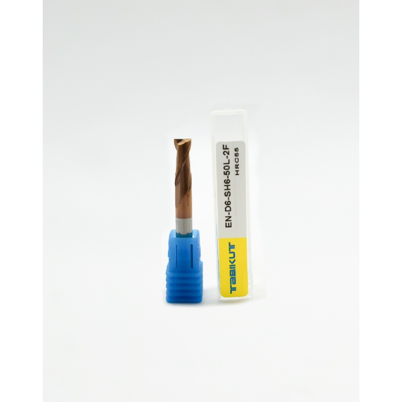 6 mm 2 flute cutter 45/55 hrc pack of 10