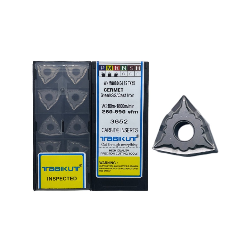 WNMG080404/8 TS Profile TK45 Cermet insert for finishing pack of 10