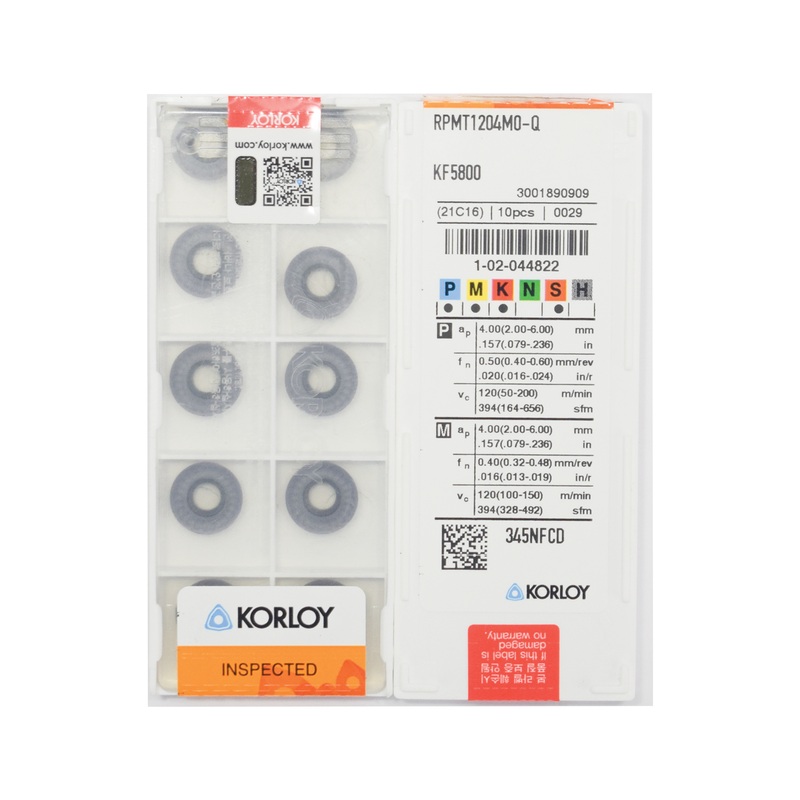KORLOY R6 Carbide Insert RPMT1204 KF5800 grade