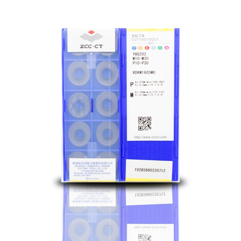 ZCCCT R8 Carbide Insert RDKW1605MO ybg202 pack of 10