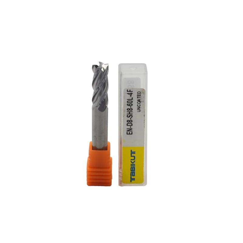Uncoated Endmills 4 Flutes|EN-8-8-60-4F UNCOATED|EN-10-10-75-4F UNCOATED|EN-12-12-75-4F UNCOATED