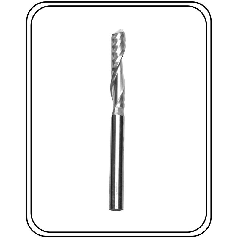 3 mm Single Flute Endmill 3.175 Shank dia Pack Of 1
