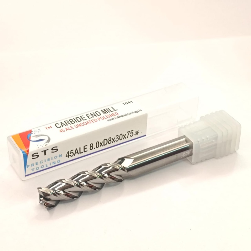 Uncoated Fine Polished End Mill for aluminium