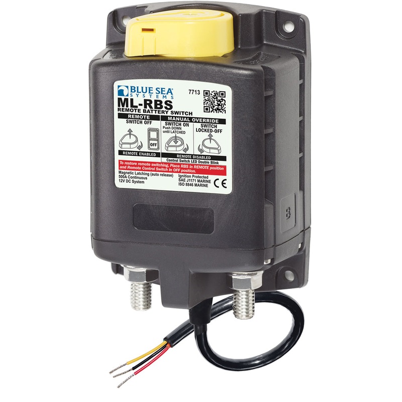 Blue Sea 7713 ML-RBS Remote Battery Switch w/Manual Control Release – 12V [7713]