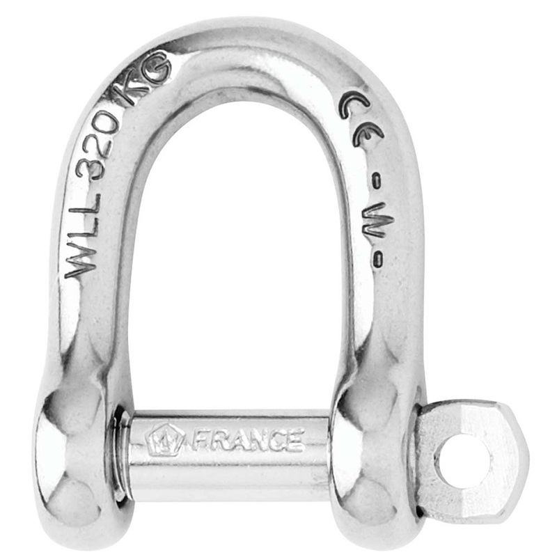 Wichard Self-Locking D Shackle – Diameter 8mm – 5/16 [01204]