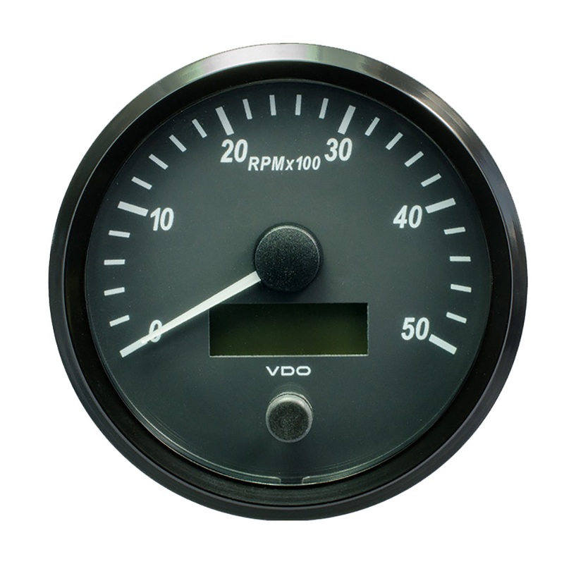 VDO SingleViu 100mm (4) Tachometer – 5000 RPM [A2C3832790030]