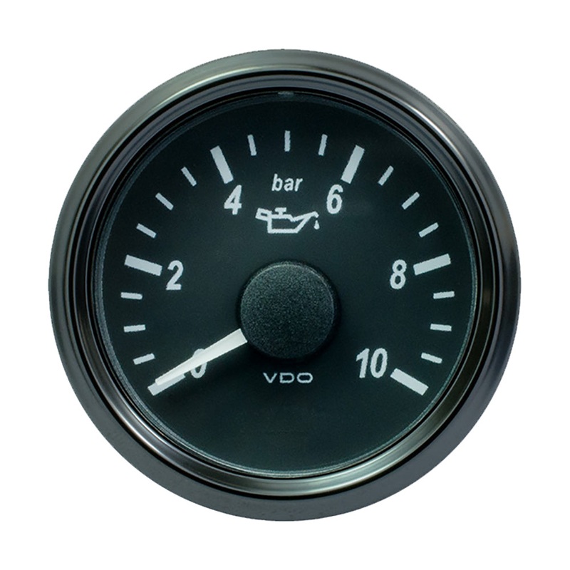 VDO SingleViu 52mm (2-1/16) Oil Pressure Gauge – 10 Bar – 0-4.5V [A2C3832690030]