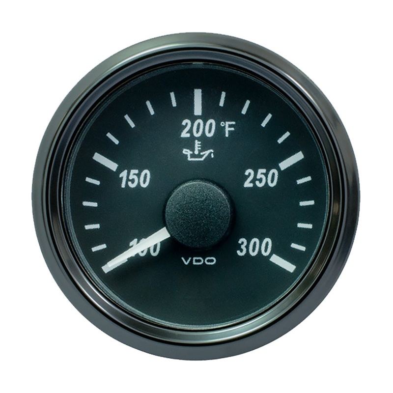 VDO SingleViu 52mm (2-1/16) Oil Temp. Gauge – 300 F – 322-18 Ohm [A2C3833410030]