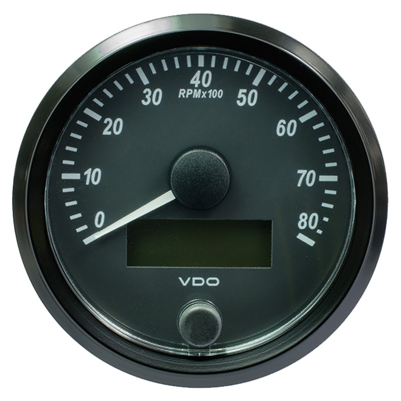 VDO SingleViu 80mm (3-1/8) Tachometer – 8000 RPM [A2C3833020030]