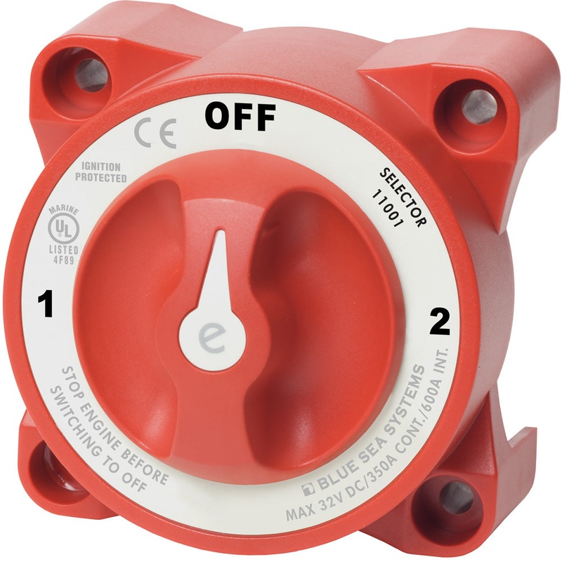Blue Sea 11001 e-Series Battery Switch w/Alternator Field Disconnect – 3-Position [11001]