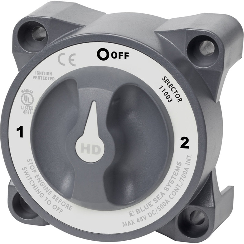 Blue Sea 11003 HD-Series Battery Switch w/Alternator Field Disconnect – 3-Position [11003]