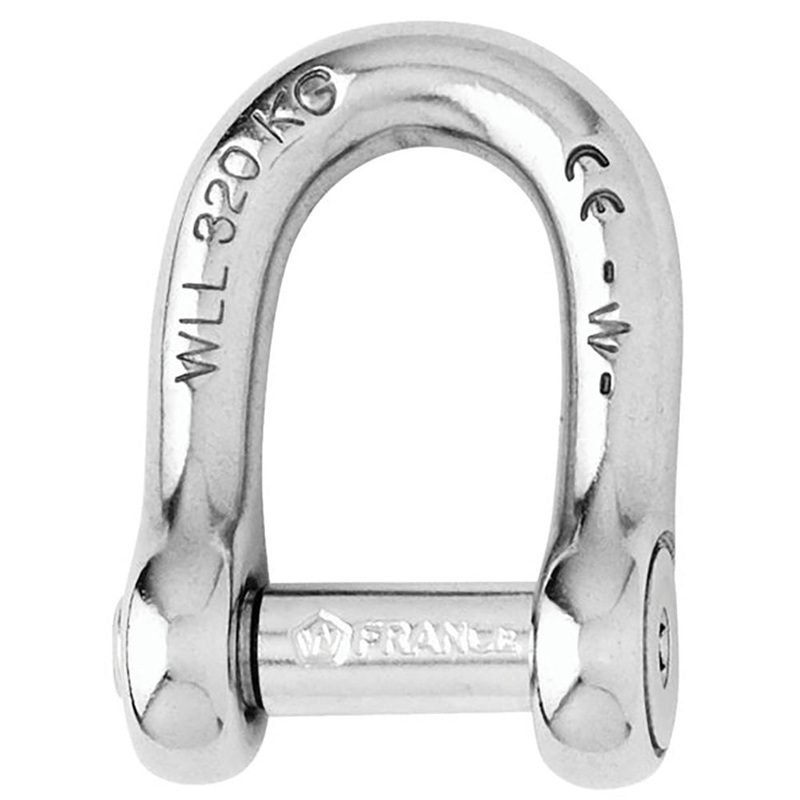 Wichard Self-Locking Allen Head Pin D Shackle – 10mm Diameter – 13/32 [01305]