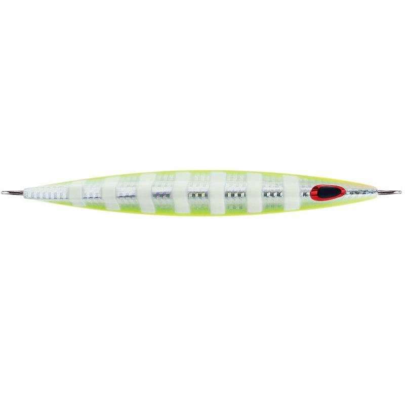 Williamson Kensaki 280 Jig – 7.25 – 9-7/8oz – UV Chartreuse Glow Zebra [KSJ280UVCGZ]