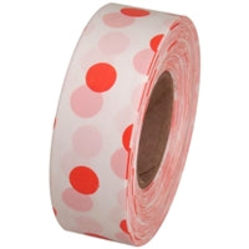 Flagging Tape, Polka-Dotted, Various Colours