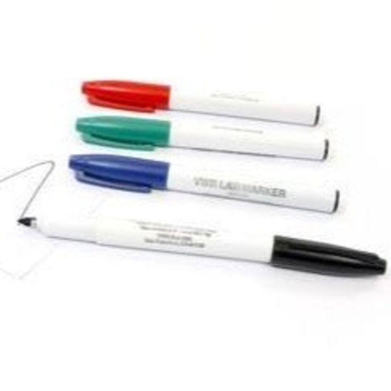 Lab Markers (Various Colours)|52877-310 – Black|52877-435 – Green|52877-398 – Red