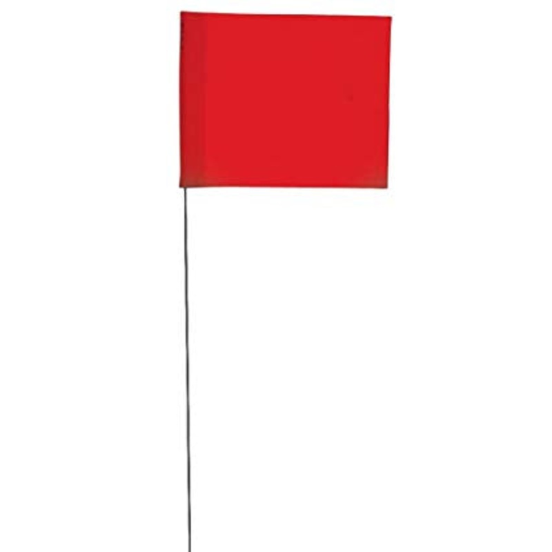 Wire Stake Flag Markers, Bundle of 100 (Various Colours)
