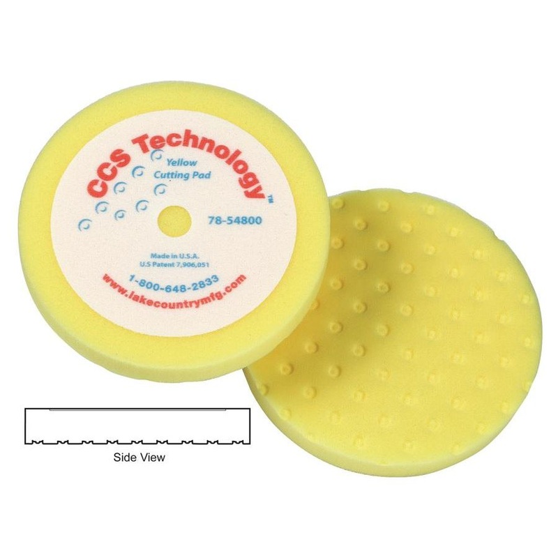 Lake Country CCS Yellow Cutting Foam Pad