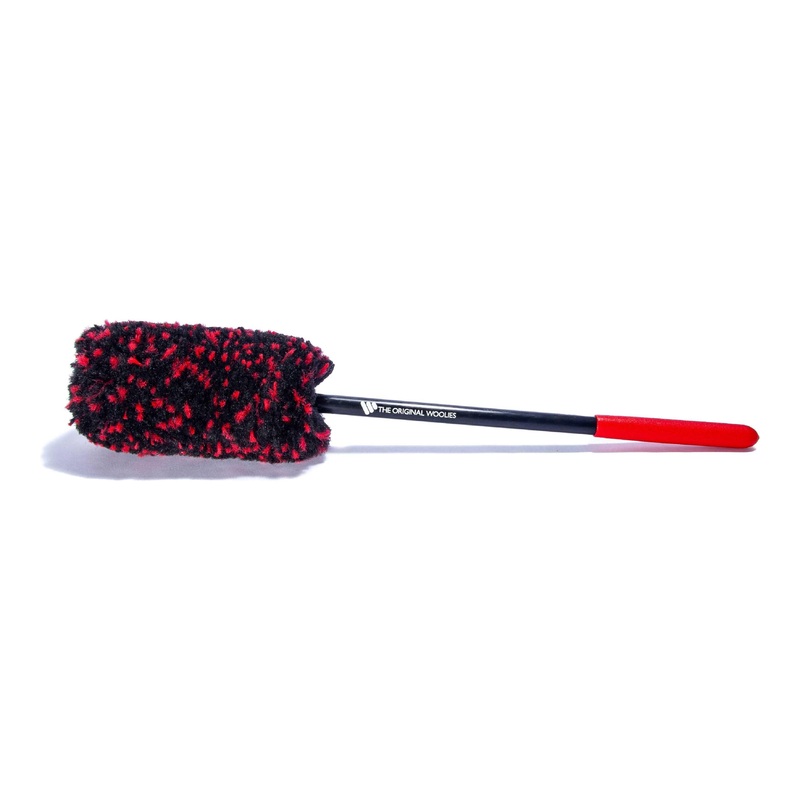 Wheel Woolies Detail Brush 18 Large/Medium/Small Red/Black Premium Grade Made in USA