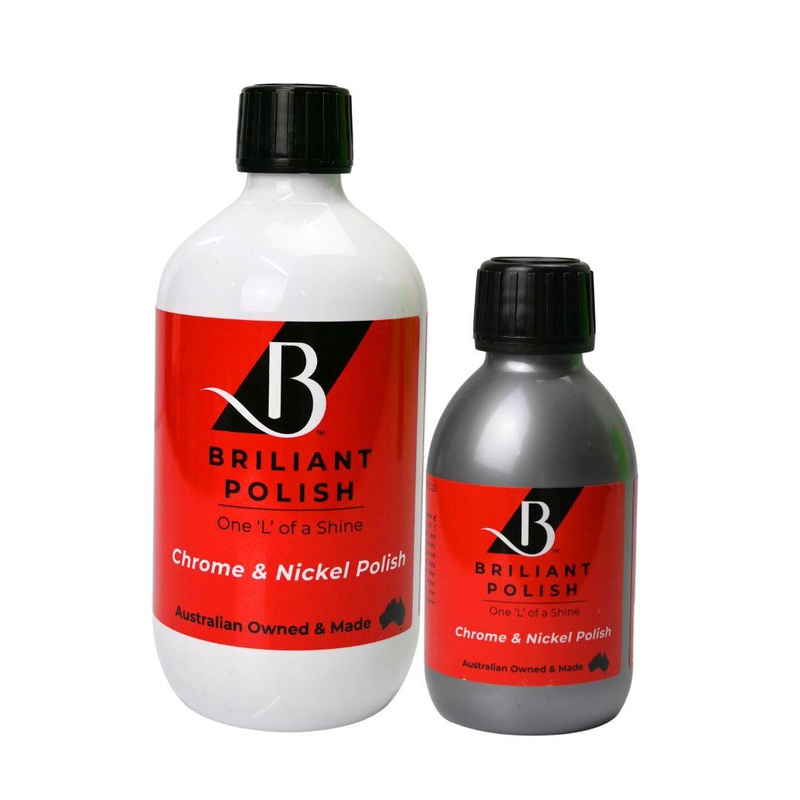 Briliant Polish Chrome & Nickel – Hot Environment Metal Polish – great for Exhausts and Engines