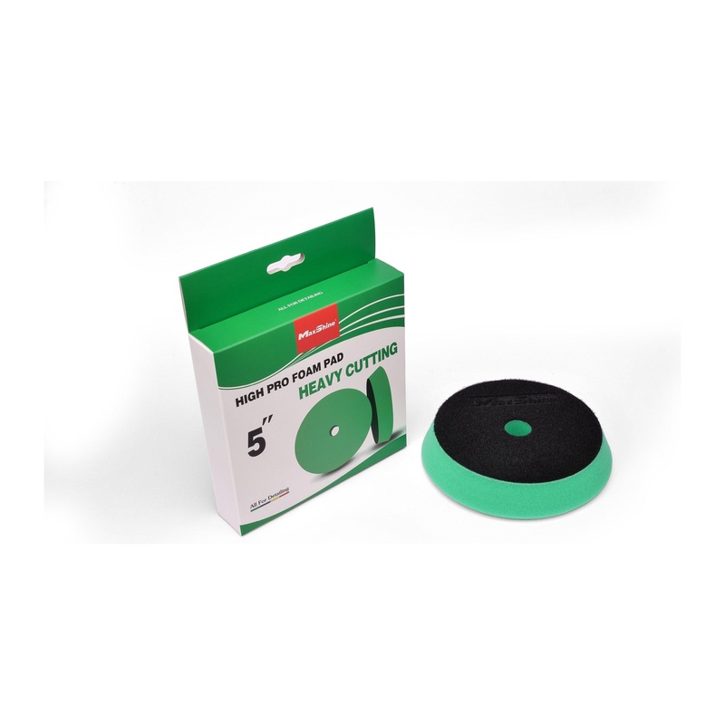 MAXSHINE High Pro Green Foam Heavy Cutting Pad- 5/6 Inch German Foam