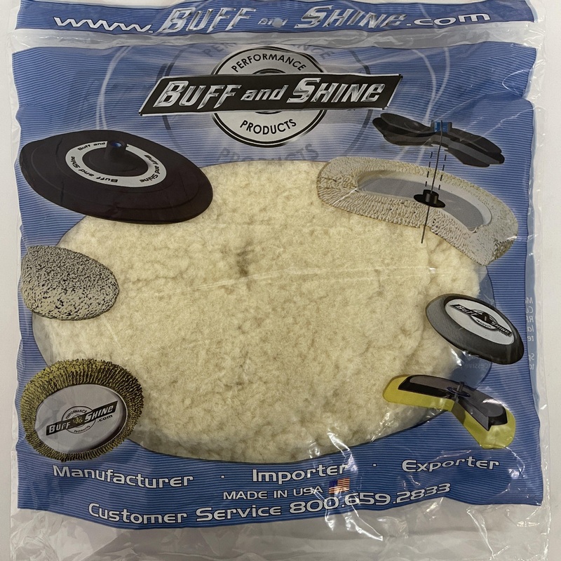 Buff and Shine Marine 100% Twisted Wool Cutting Pad 7.5Inch
