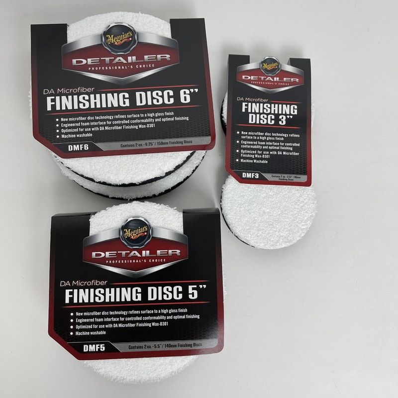 Meguiars DMF3/5/6 DA Microfiber Finishing Pads (3/5/6 Inch) (TWIN PACK)