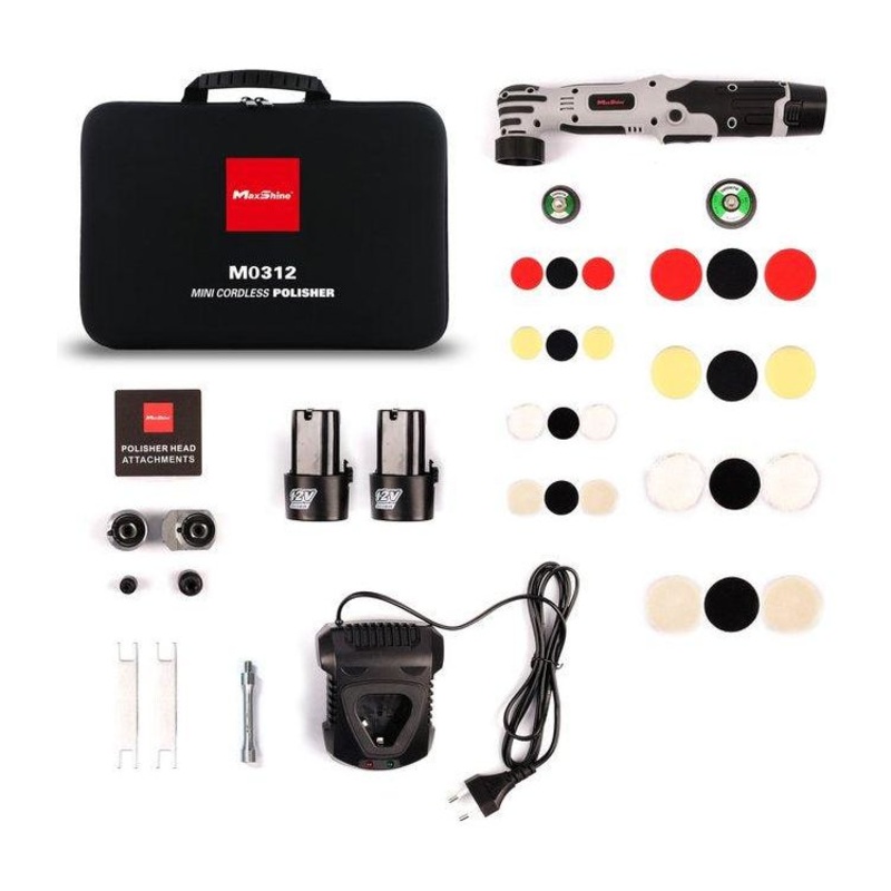 Maxshine Mini Cordless Polisher M0312 Version 2 Kit