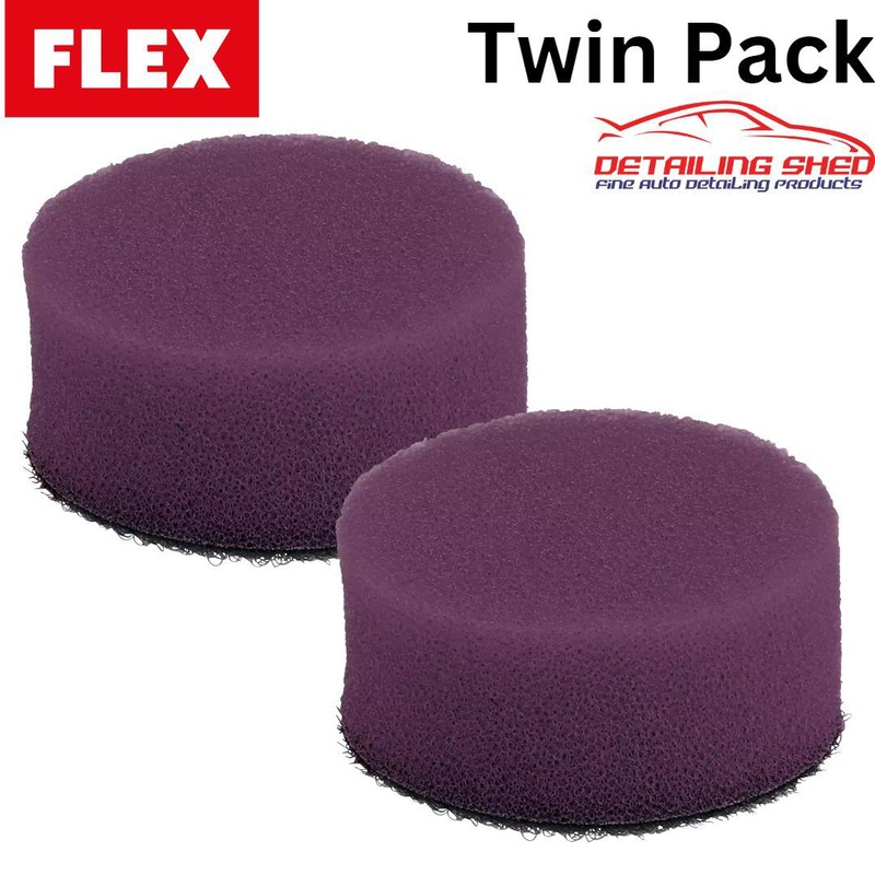 FLEX Polishing Pad Maroon Hard Suits PXE80 Polisher 2 Pack (40mm or 80mm)