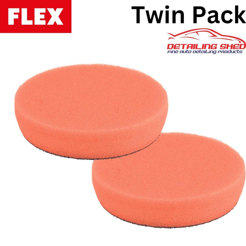 FLEX Polishing Pad Orange Medium Suits PXE80 Polisher 2 Pack (40mm or 80mm)
