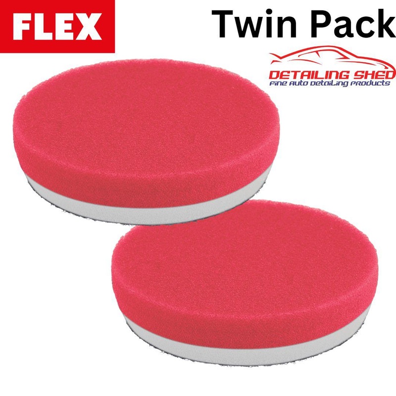 FLEX Polishing Pad Red Suits PXE80 Polisher 2 Pack (40mm or 80mm)