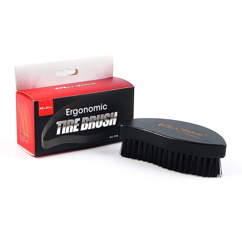 MaxShine Ergonomic Tyre Brush|Ergonomic Black Tyre Brush