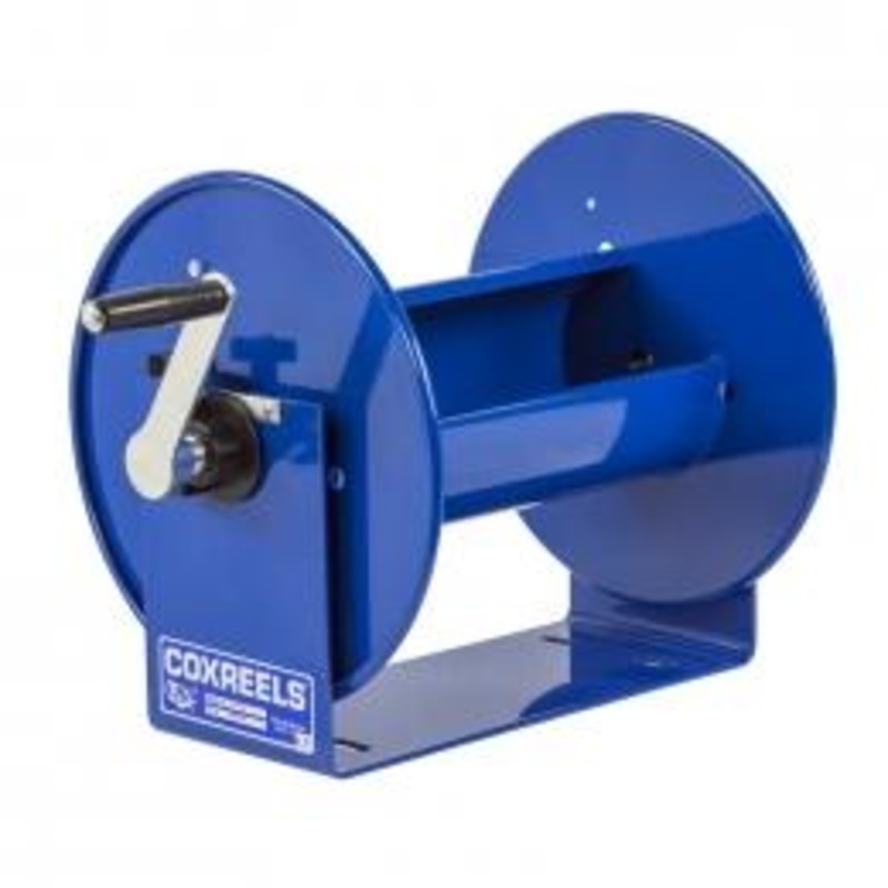 COXREELS 100 Series Compact Hand Crank Hose Reels Blue 3/8Inch